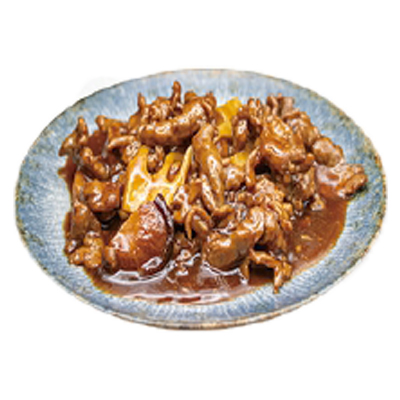 Ternera con Bambúy Setas