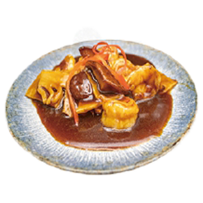 Gambas con Bambú ySetas