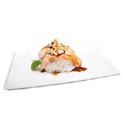 Nigiri Flameado Salmón con Queso (2u)